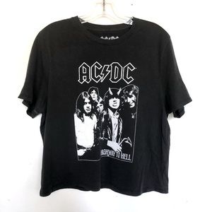 AC/DC Highway to Hell Vintage Destroyed Crop t shirt